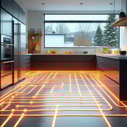 Add Radiant Floor Heating in cold kitchen-2