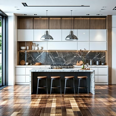 Engineered Hardwood in kitchen in cold weather | Home Visions Carpentry