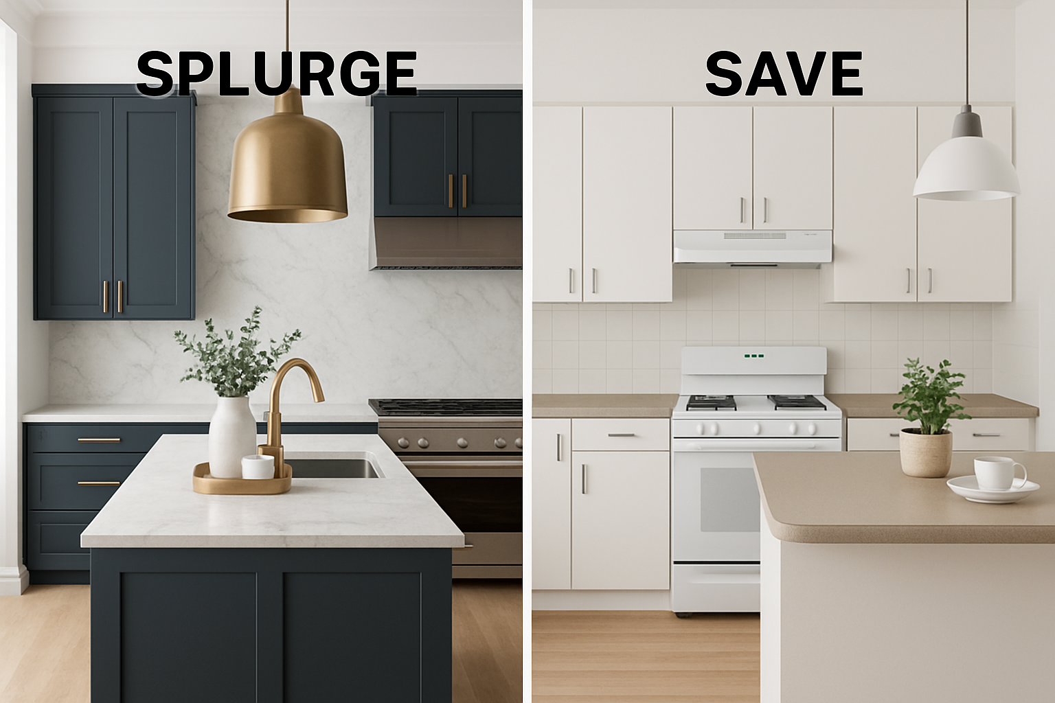 Splurge vs save in a home remodel