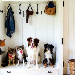 pet friendly mudroom | Home Visions Carpentry