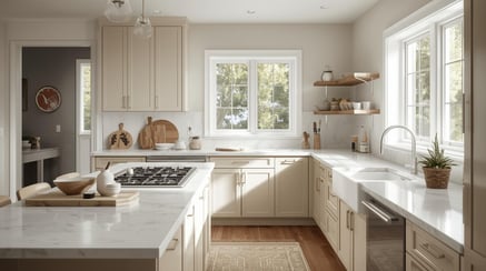 Create Openness With Small Layout Adjustments in your kitchen