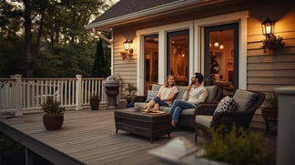 Homeowners appreciate being able to spend more time enjoying their deck and less time on maintenance with composite decking installed by Home Visions Carpentry