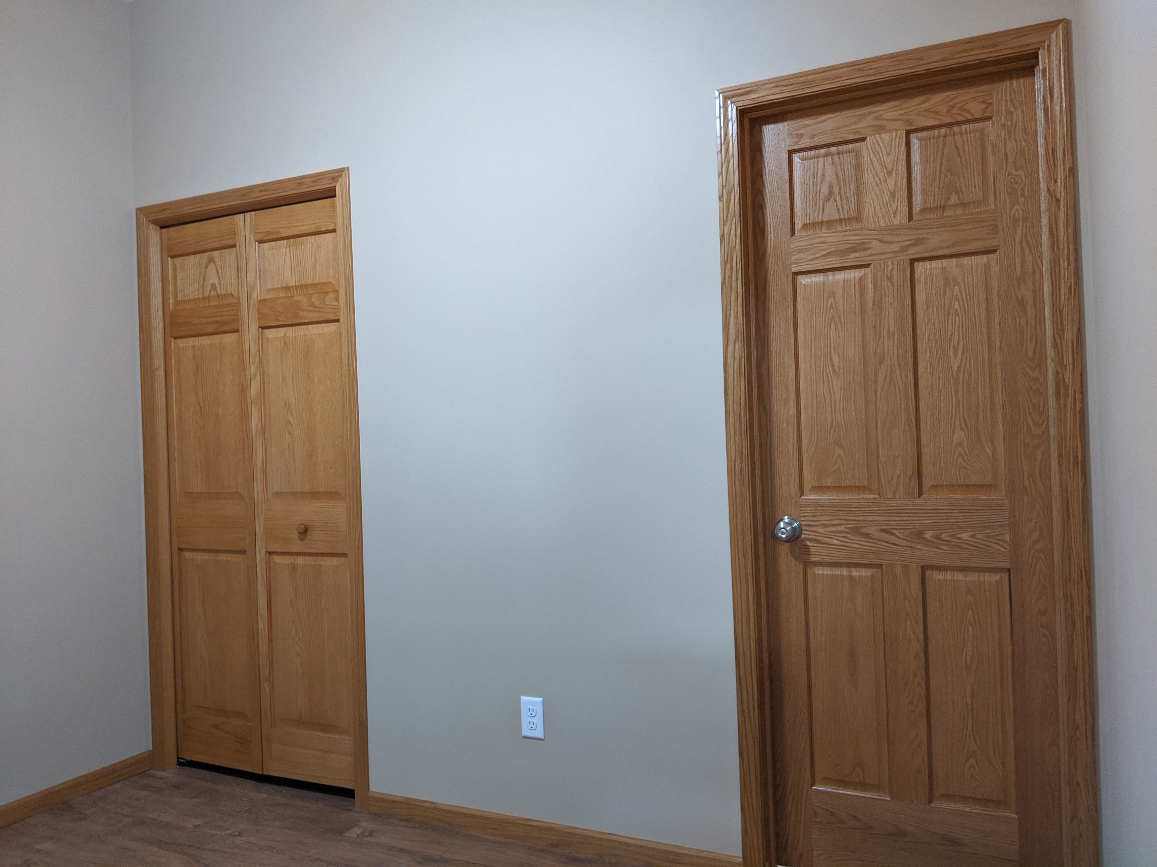 Solid door installation and trim from Home Visions Carpentry