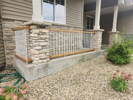 Exterior front porch built by Home Visions Carpentry