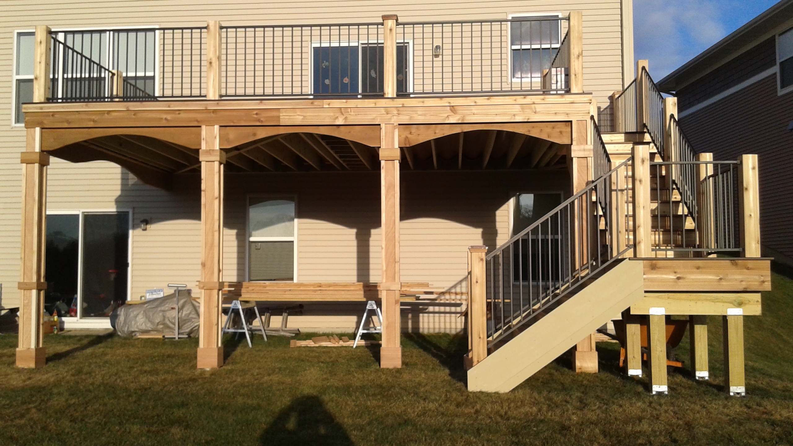 Stunning deck built by Home Visions Carpentry