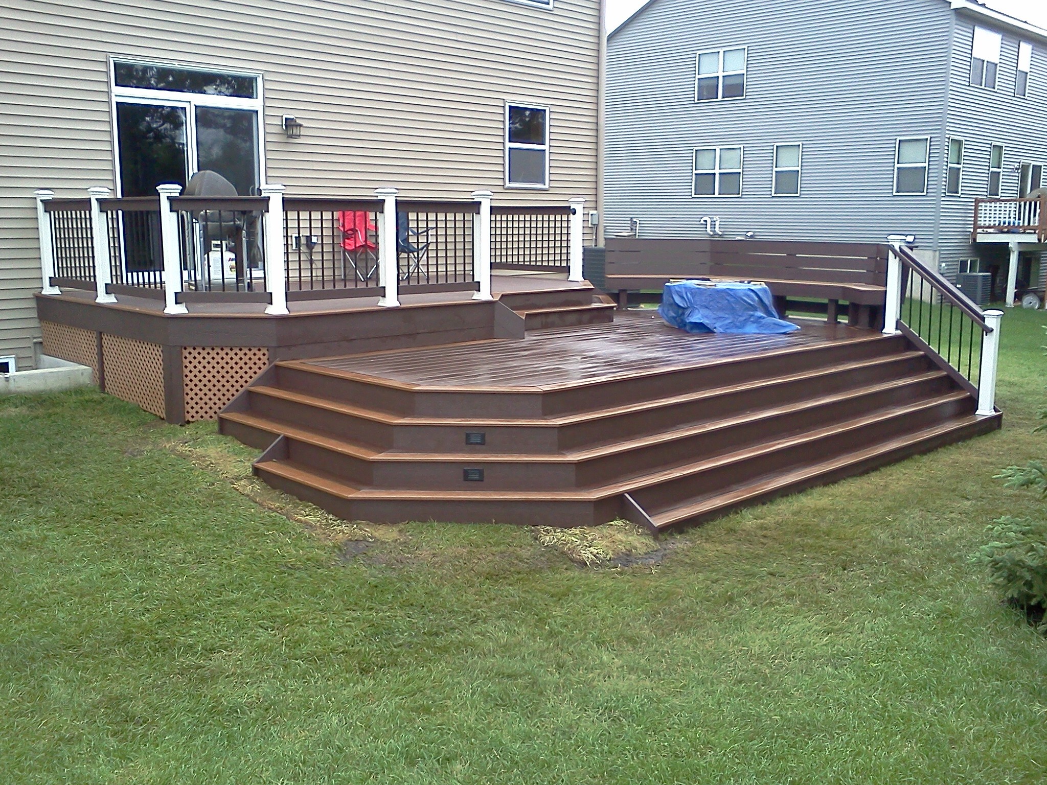 composite deck designed and built by Home Visions Carpentry